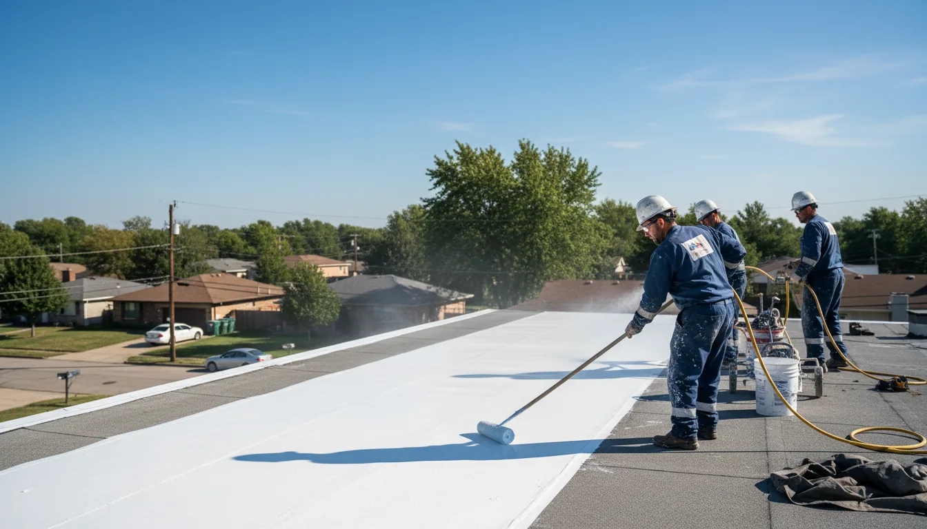 Commercial roof coating in Smithfield, IL near me